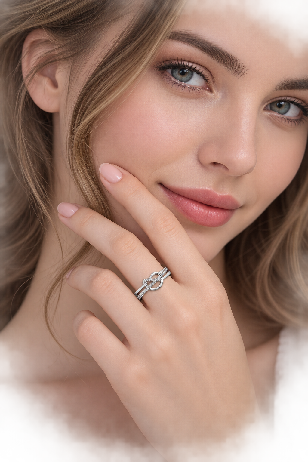 Elegant Interlocking Diamond Ring