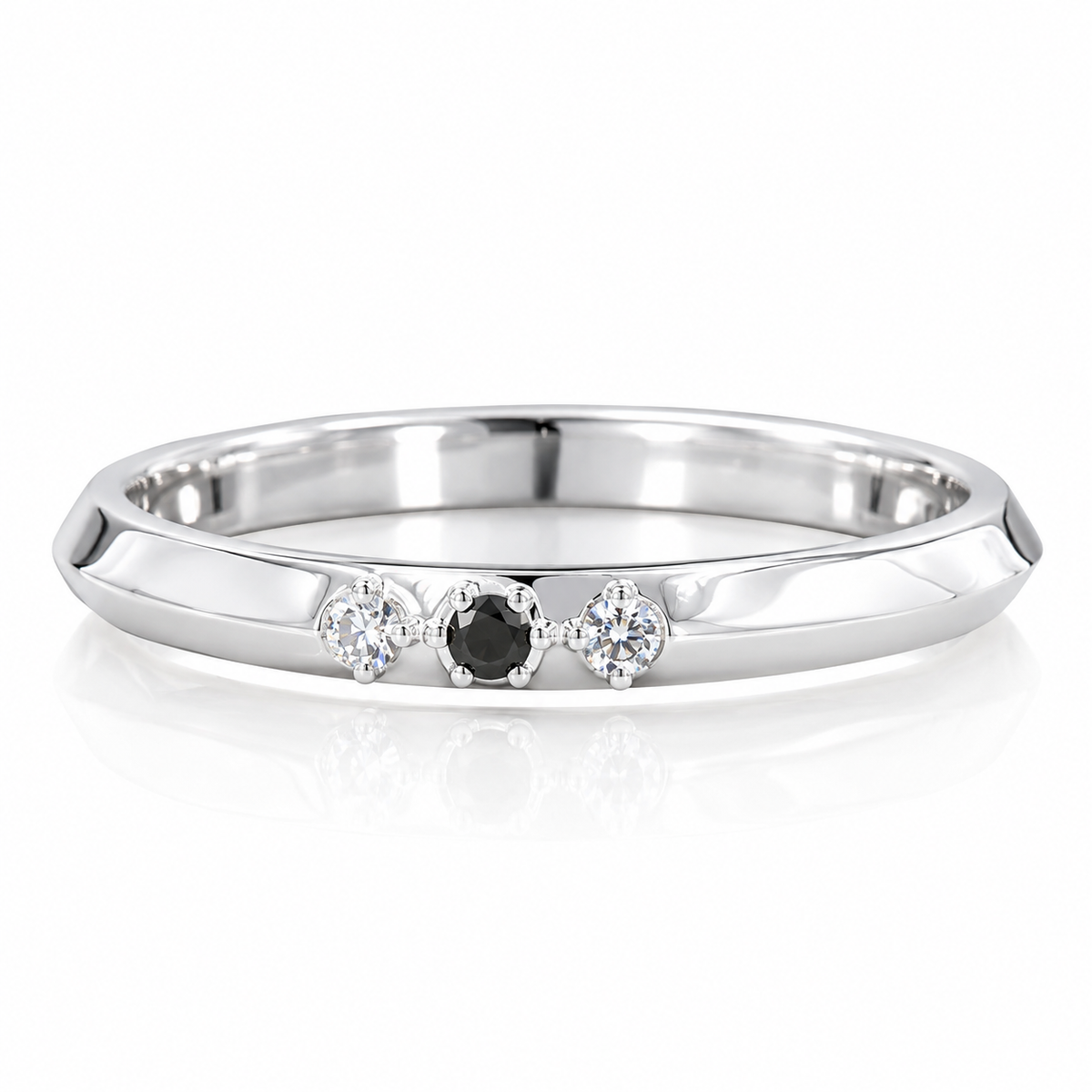 Round Diamond Band Ring