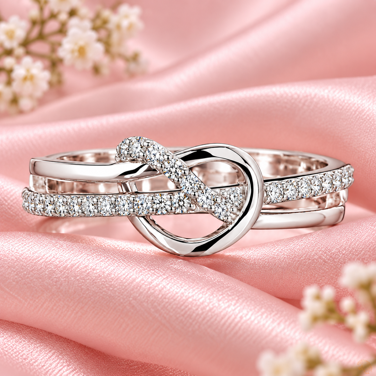 Elegant Interlocking Diamond Ring