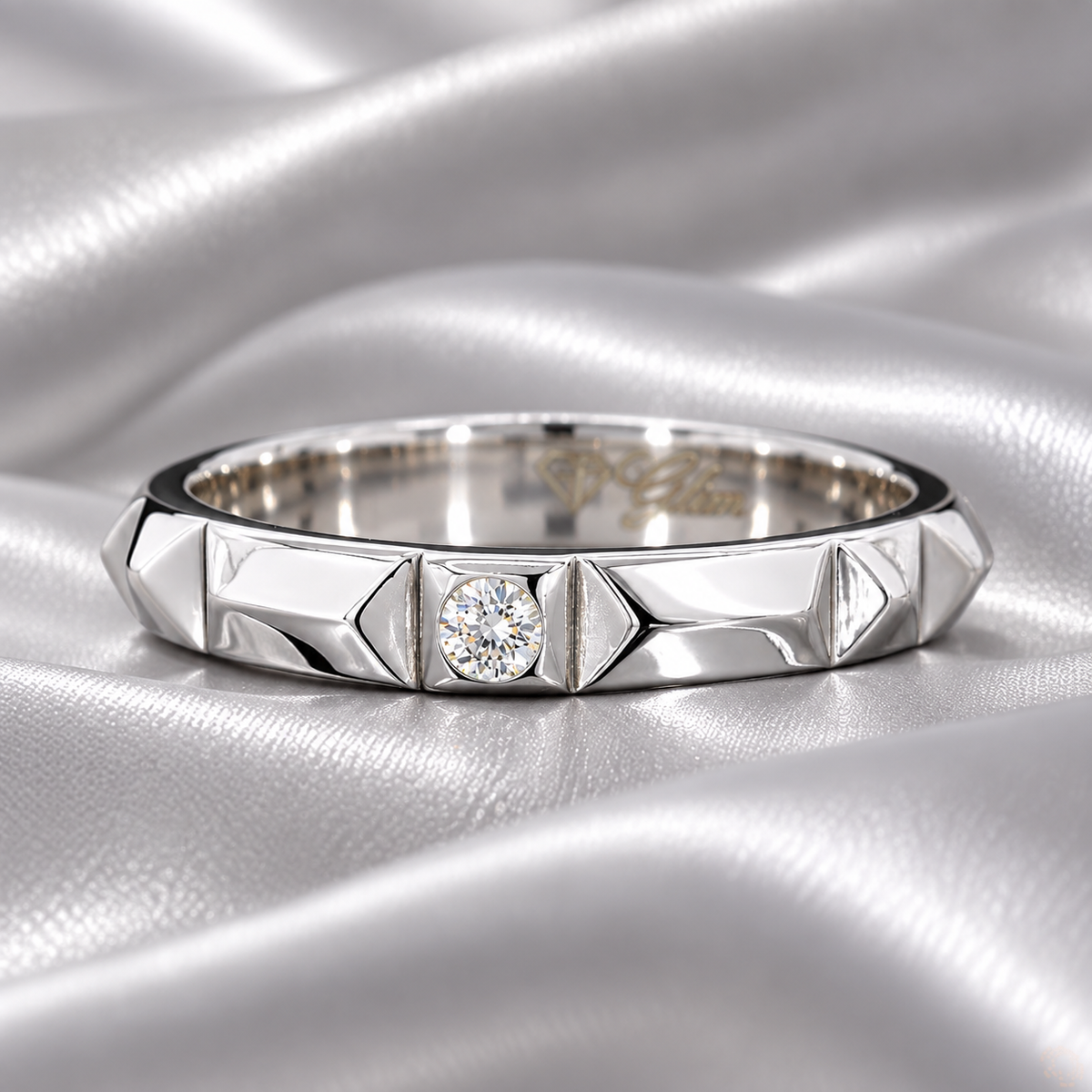 Geometric Diamond Ring
