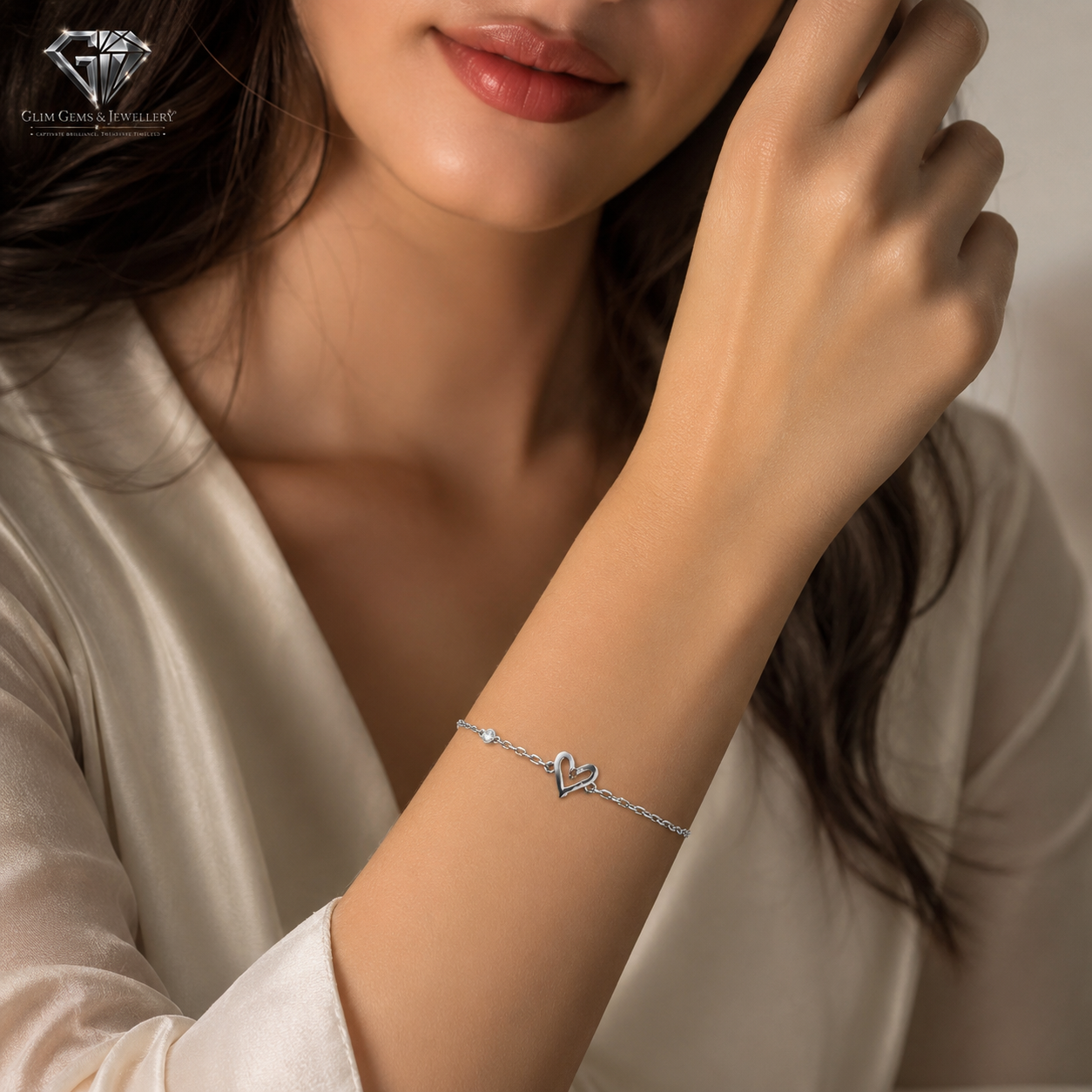 Heart Diamond Bracelet