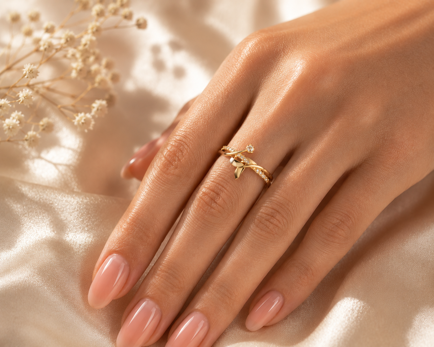 Twist & Loop Diamond Ring