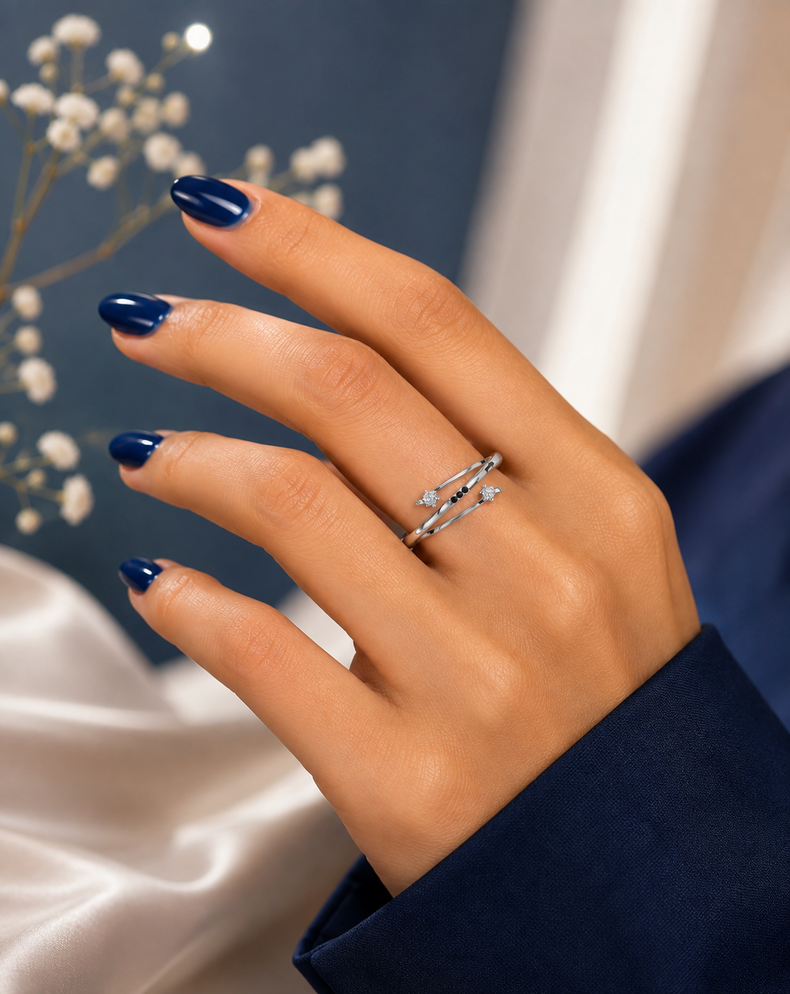 Open Twist Diamond Ring
