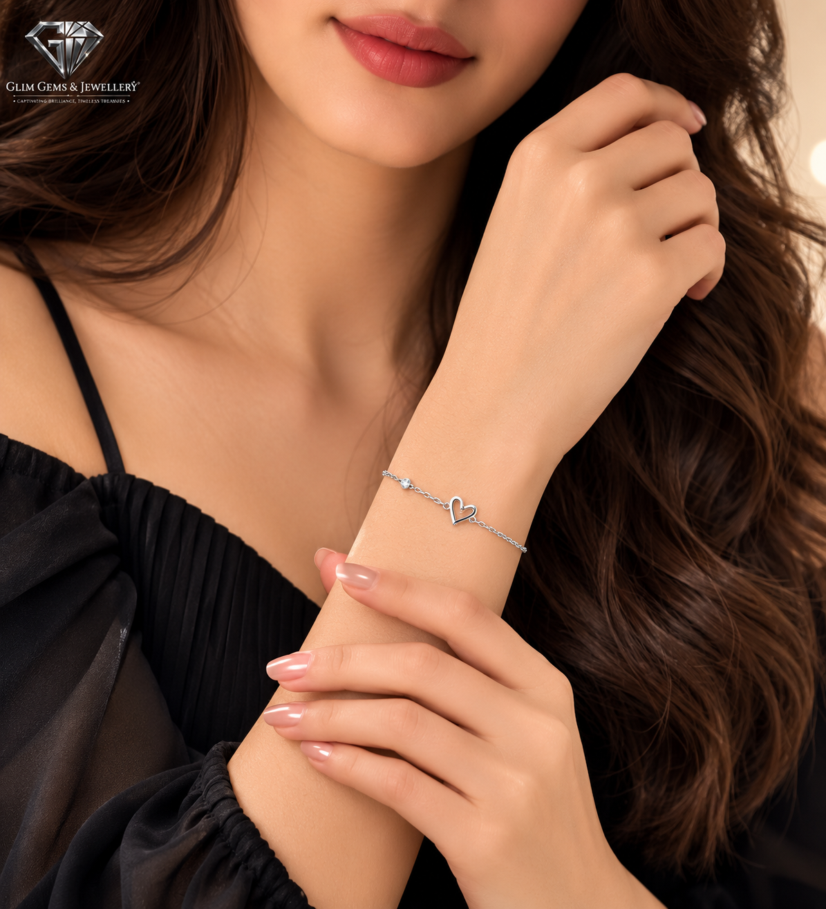 Heart Diamond Bracelet