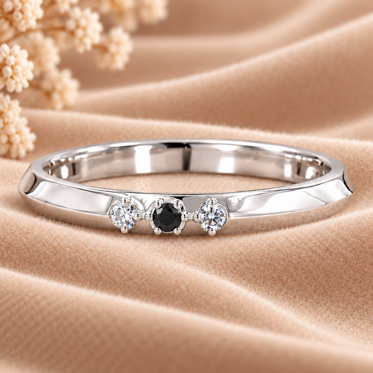 Round Diamond Band Ring
