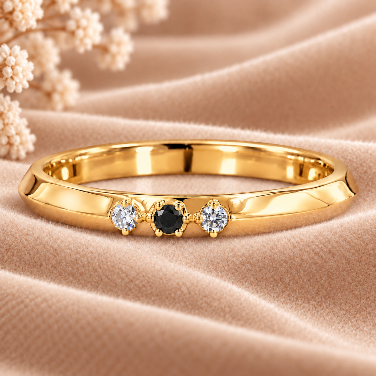 Round Diamond Band Ring