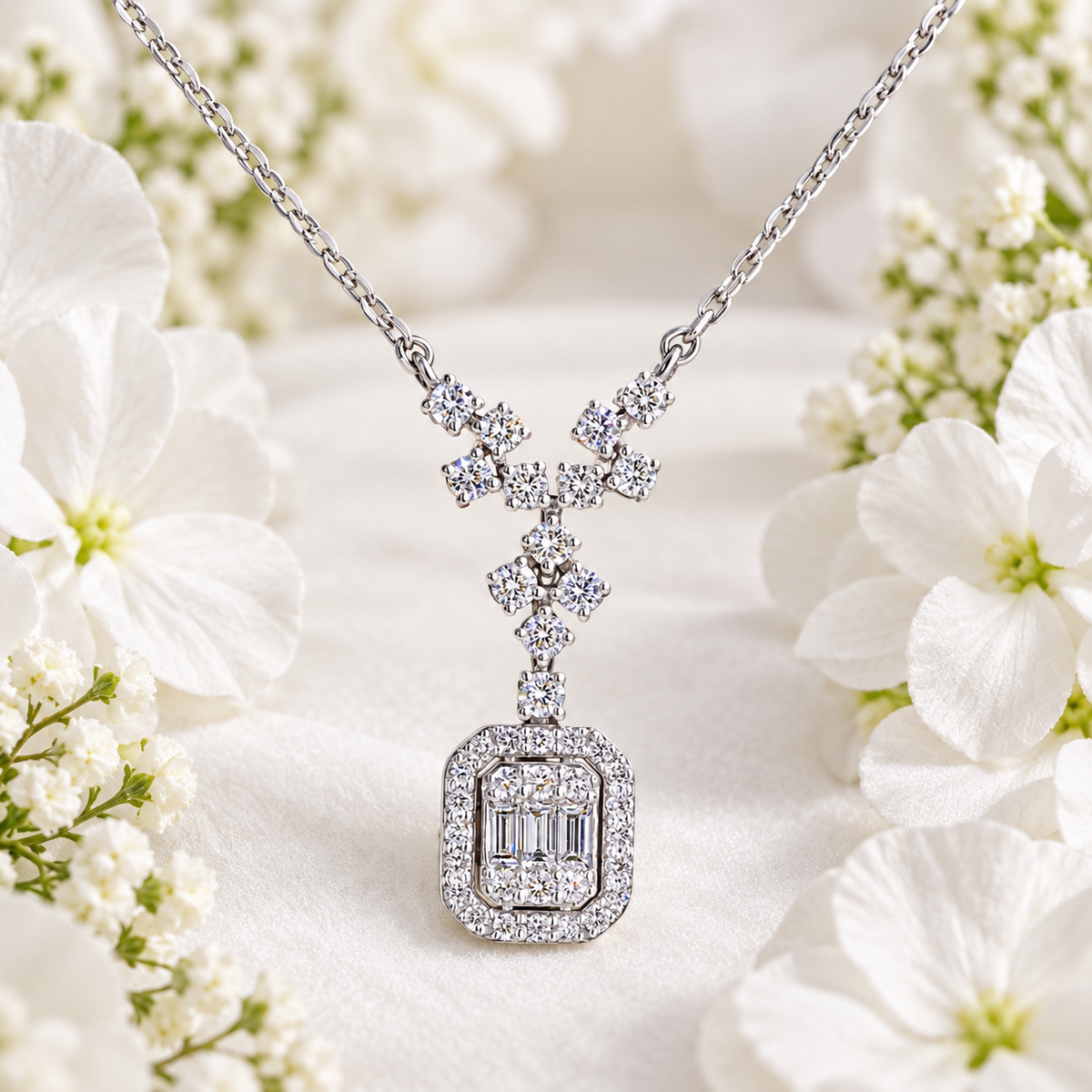 Baguette Diamond Pendant