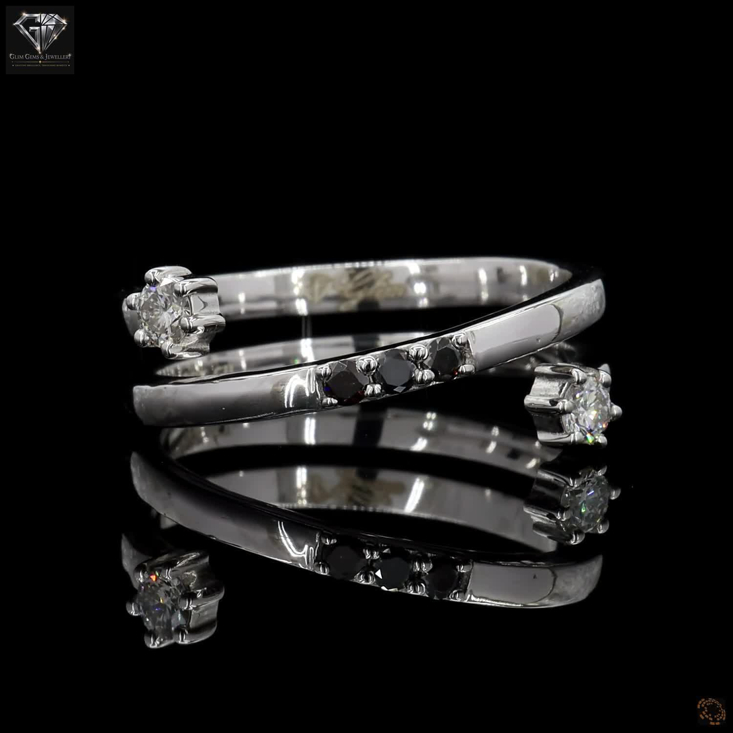 Open Twist Diamond Ring