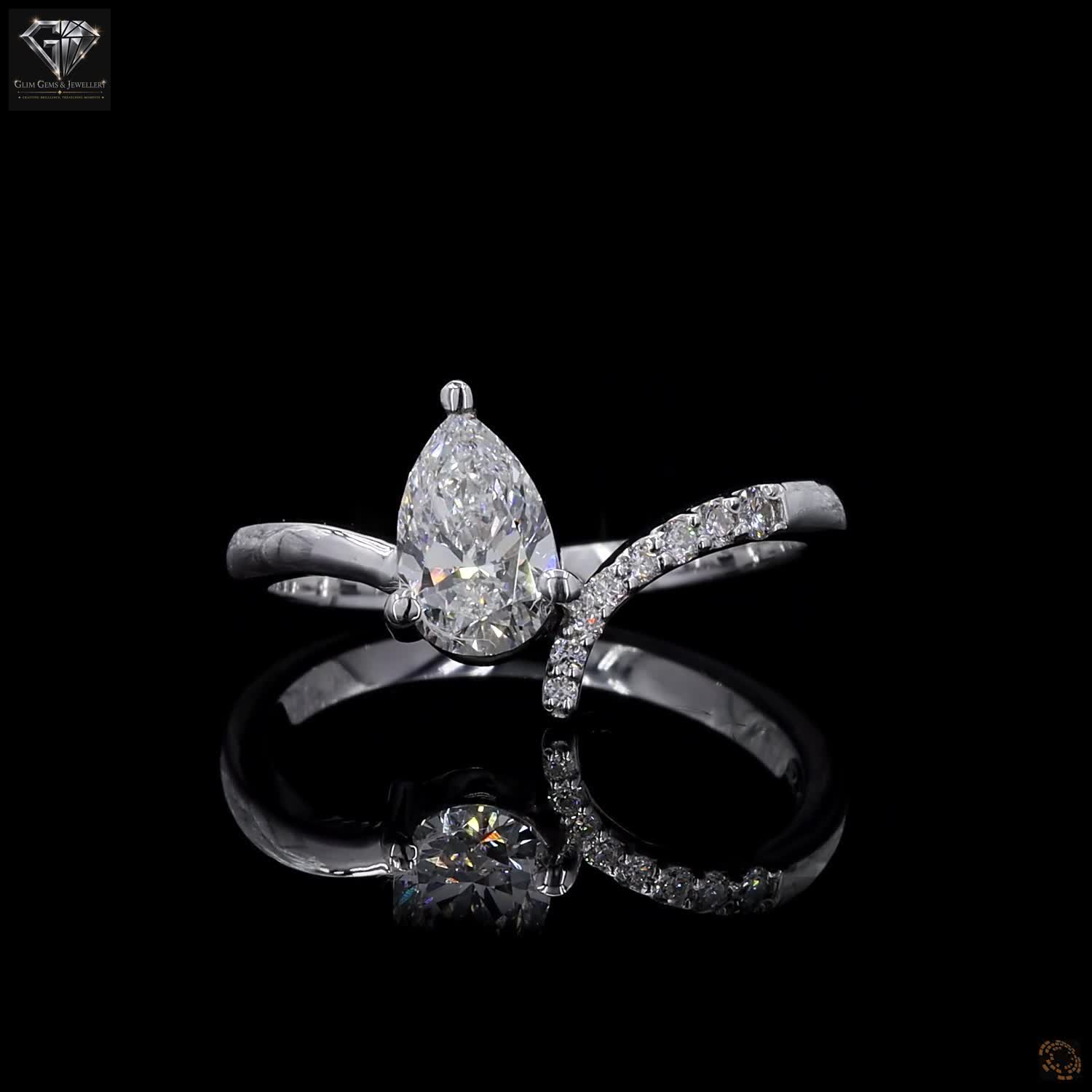 Pear-Shaped Diamond Ring