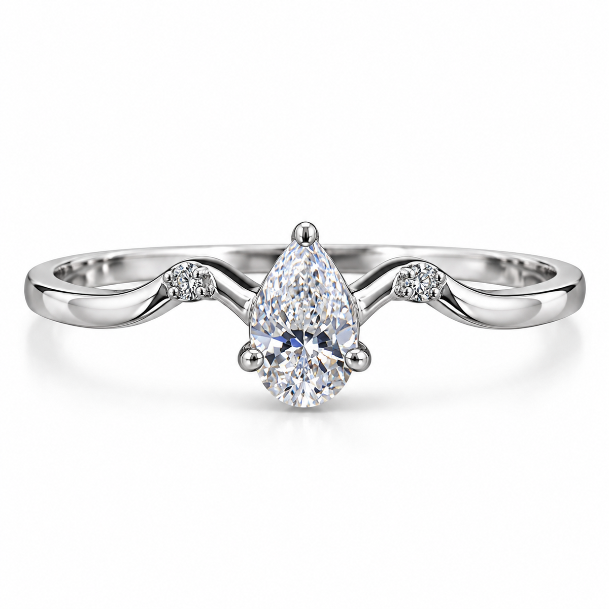 Pear-Shaped Diamond Ring