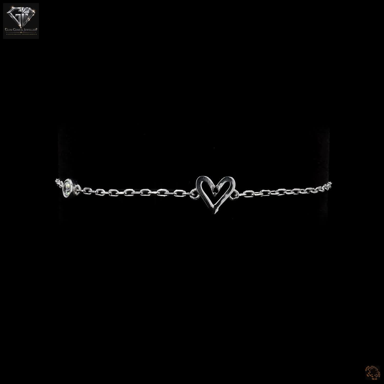 Heart Diamond Bracelet