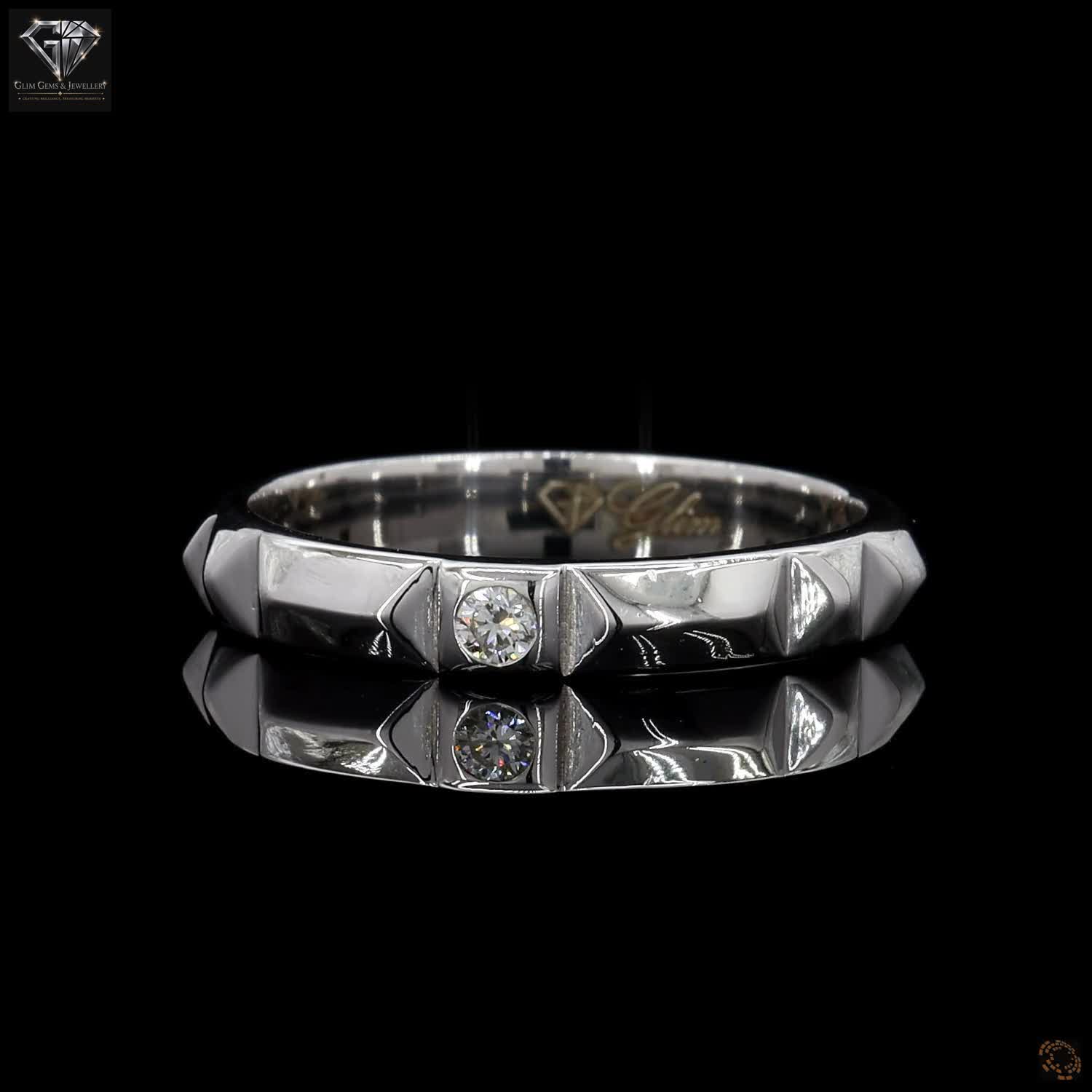 Geometric Diamond Ring