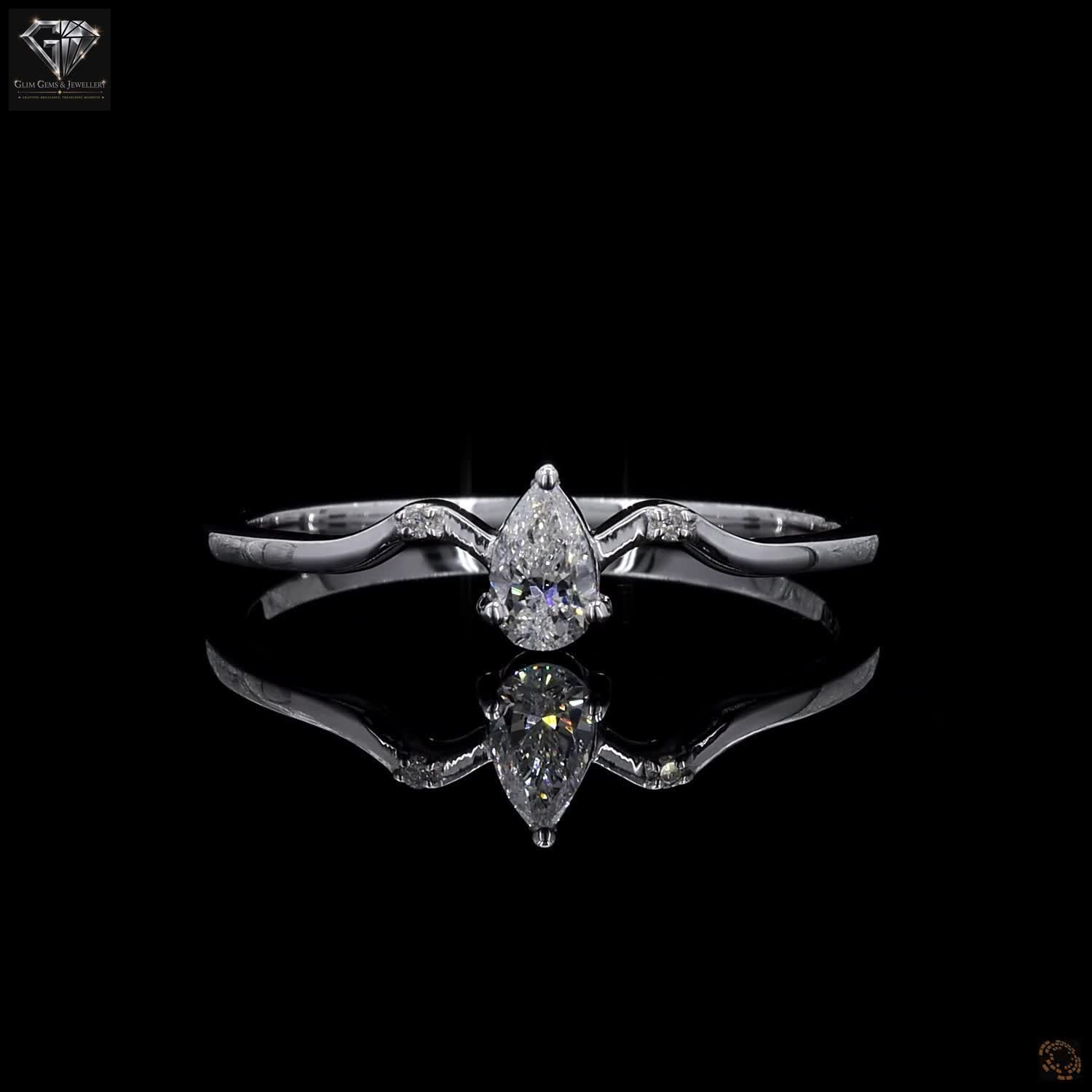 Pear-Shaped Diamond Ring
