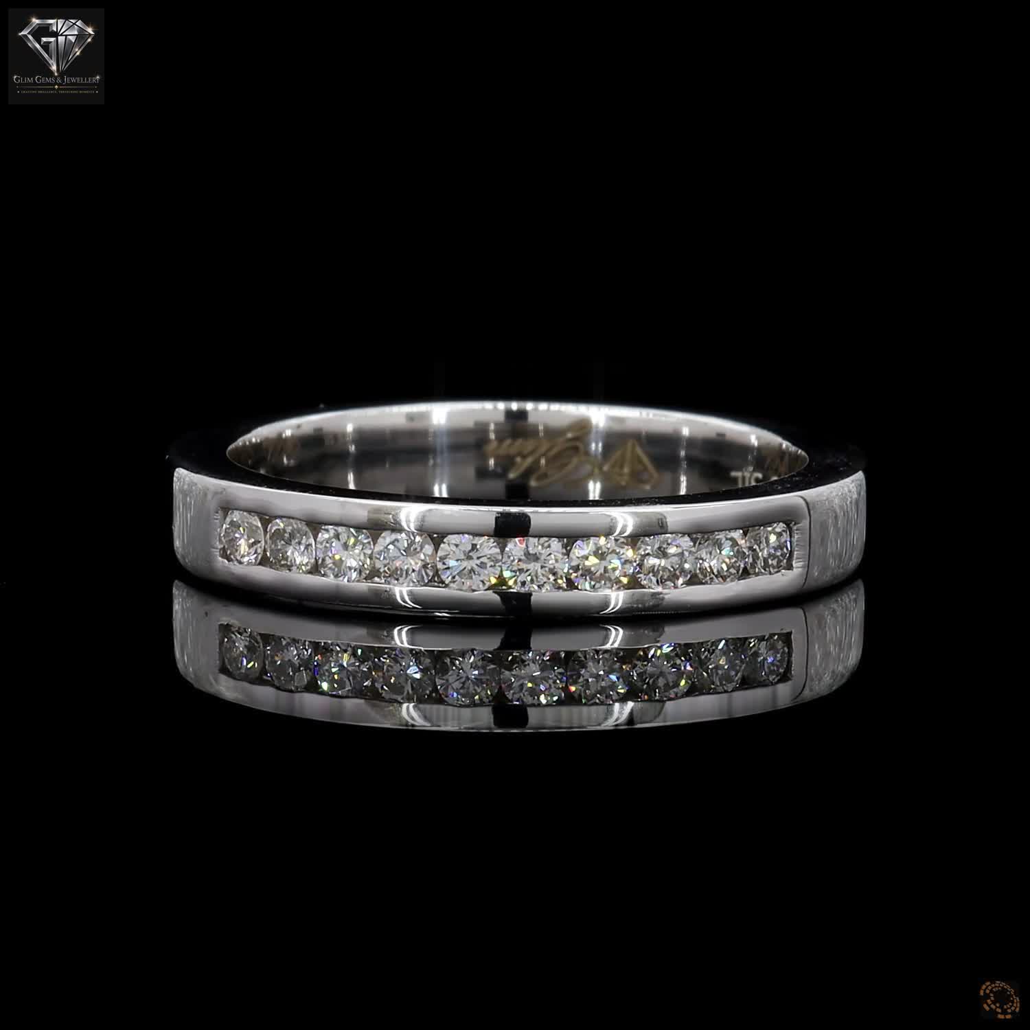 Round Diamond Band Ring