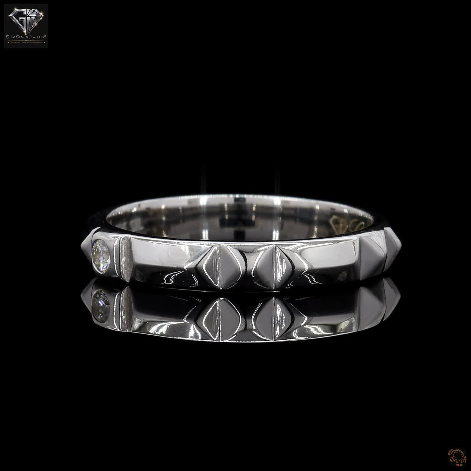 Geometric Diamond Ring