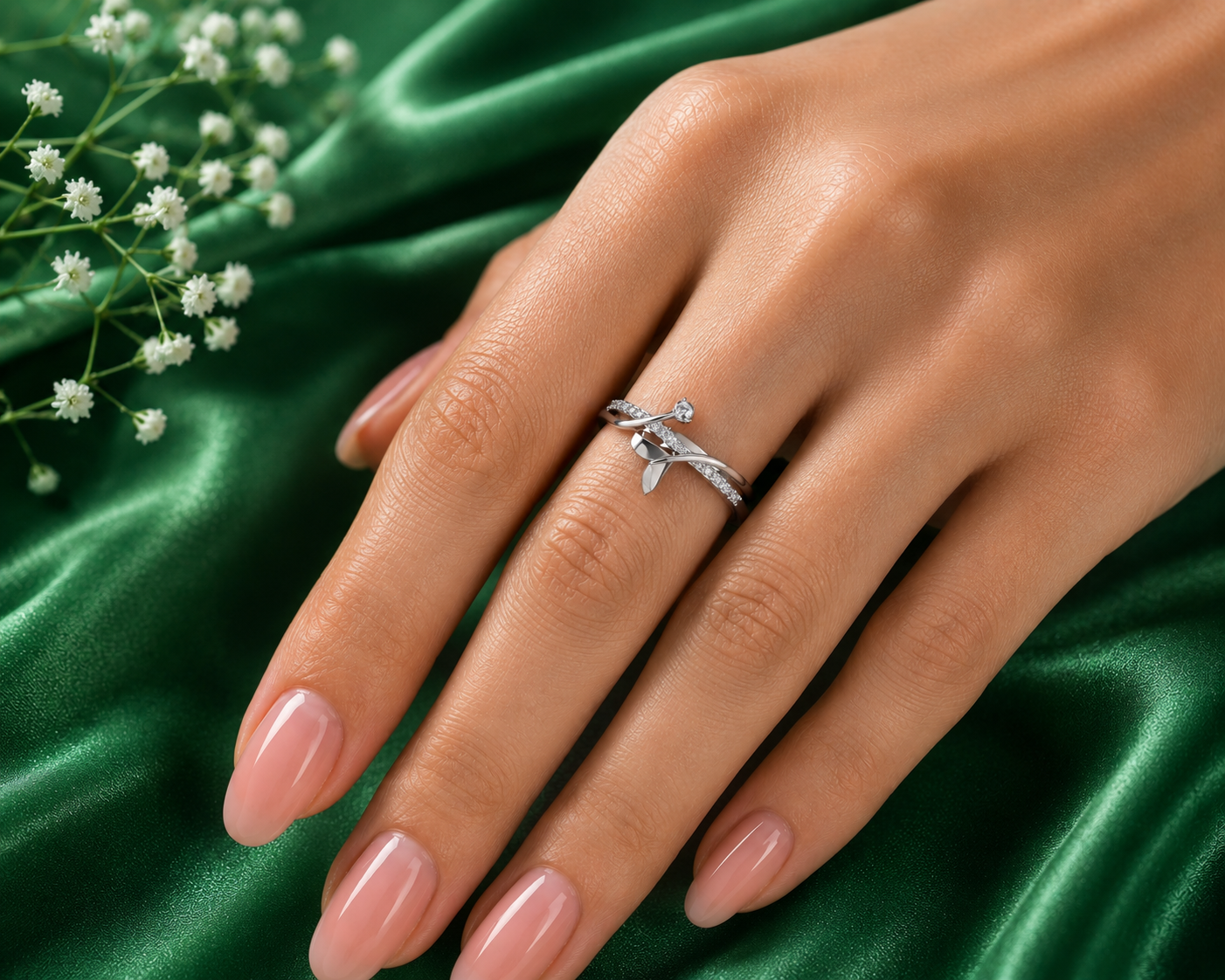 Twist & Loop Diamond Ring