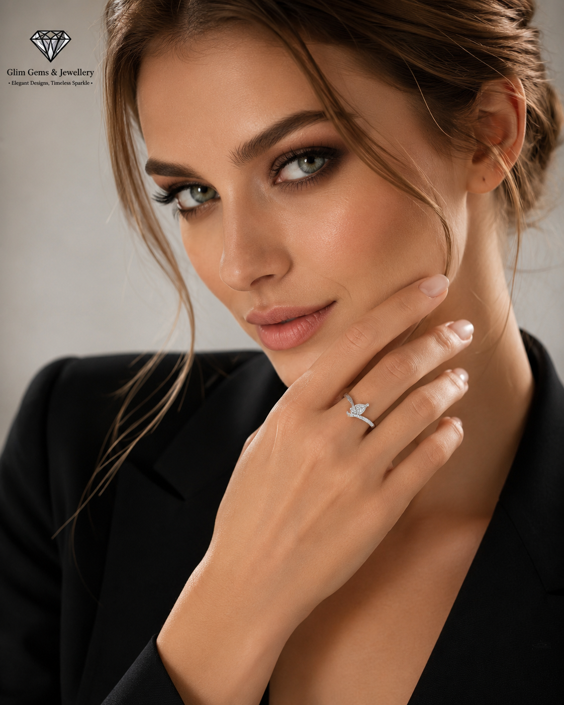 Pear-Shaped Diamond Ring