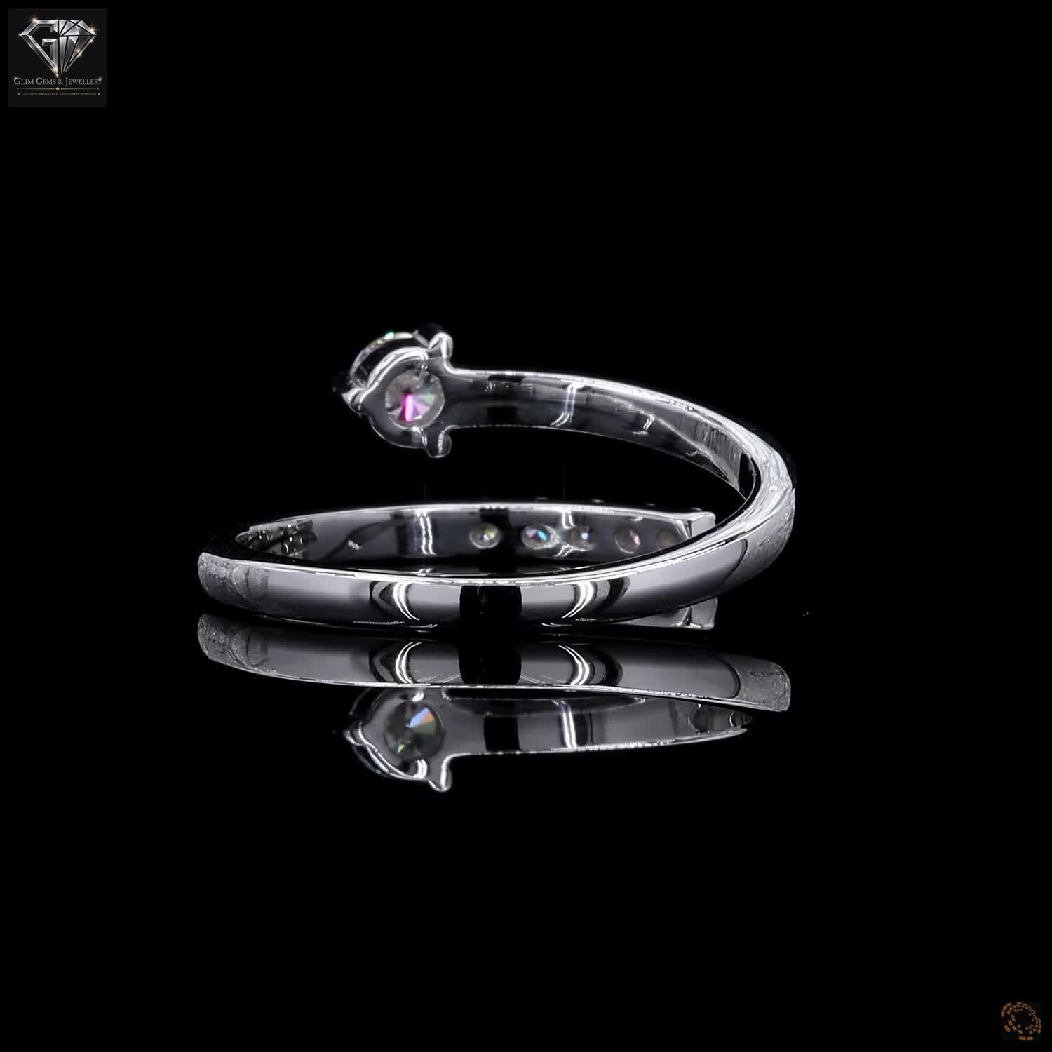 Open Solitaire Diamond Ring