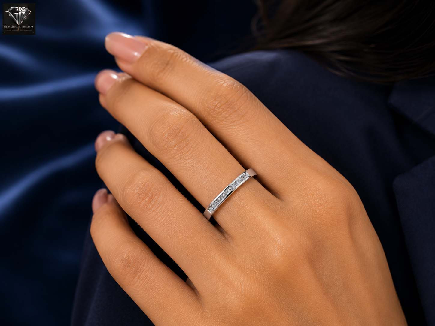 Round Diamond Band Ring