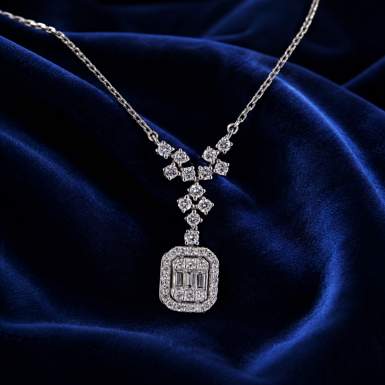 Baguette Diamond Pendant