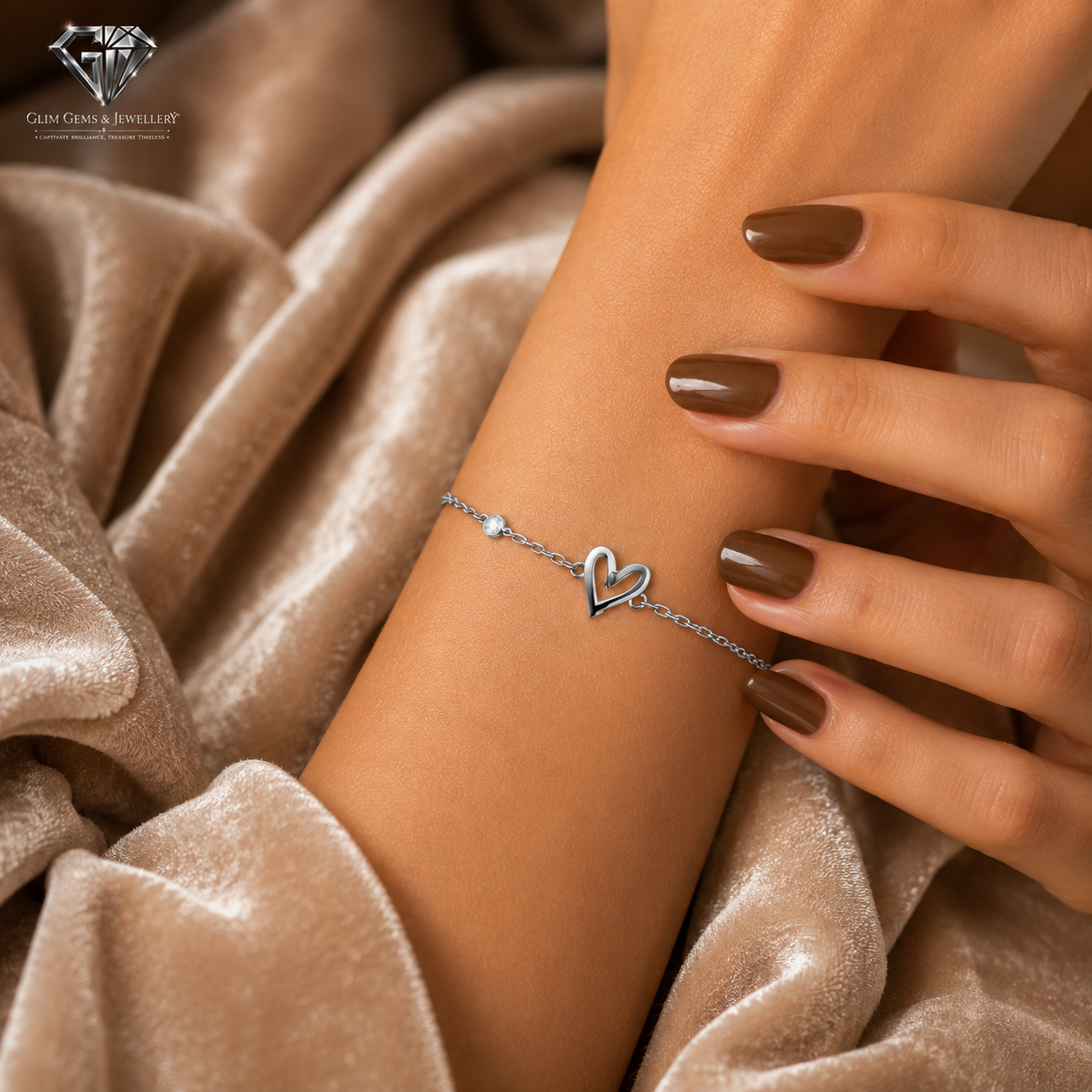 Heart Diamond Bracelet