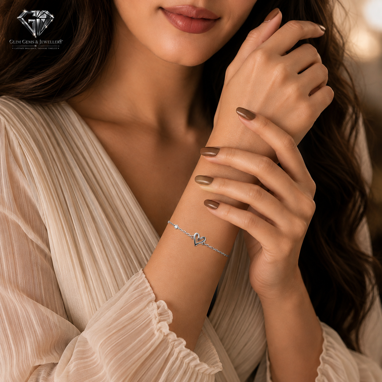 Heart Diamond Bracelet