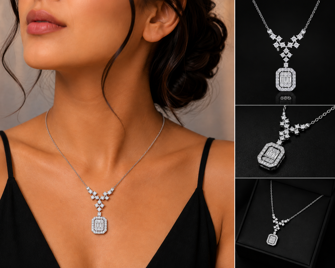 Baguette Diamond Pendant